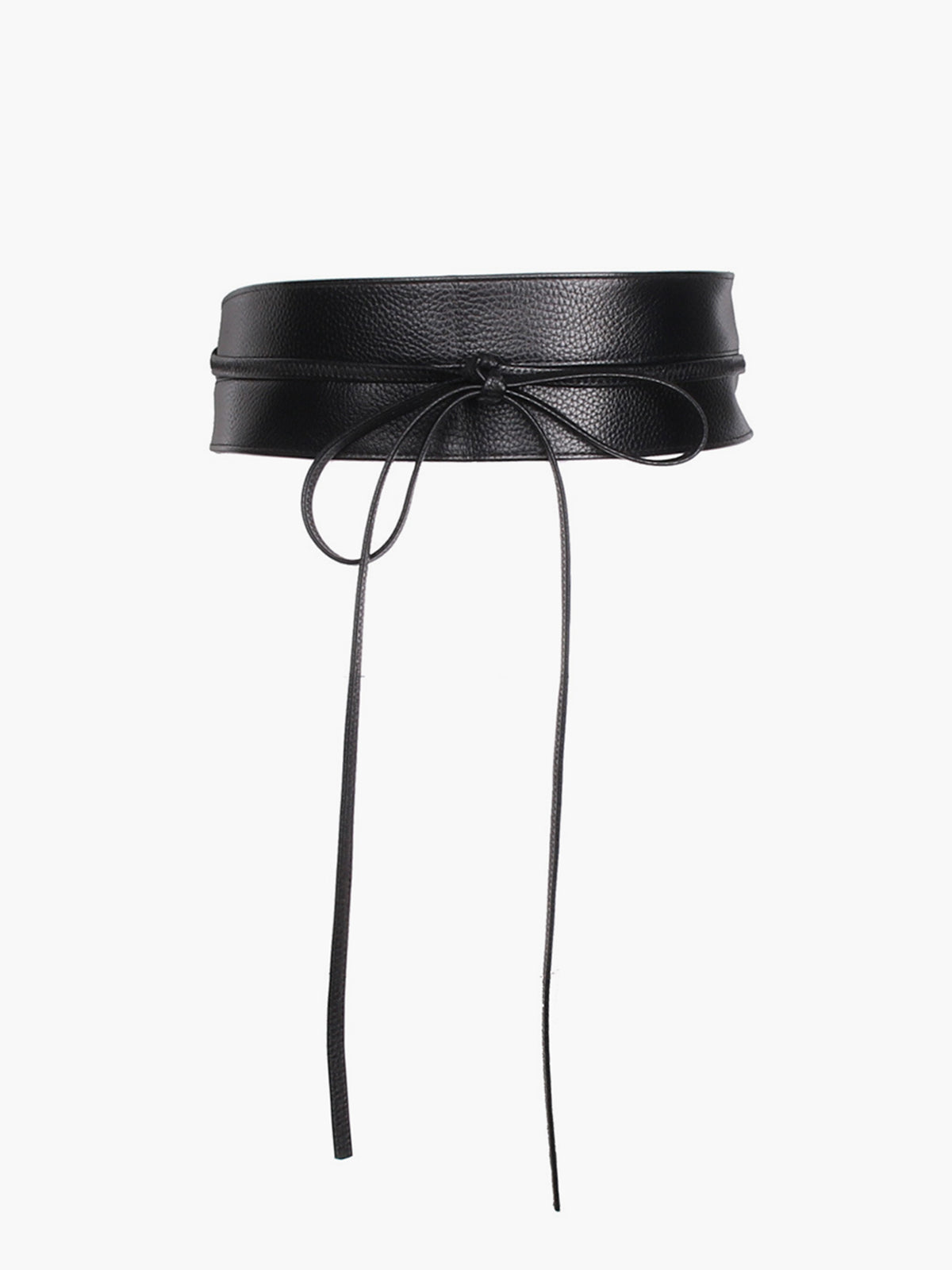 Geniş Şerit Kemer Siyah Suni Deri