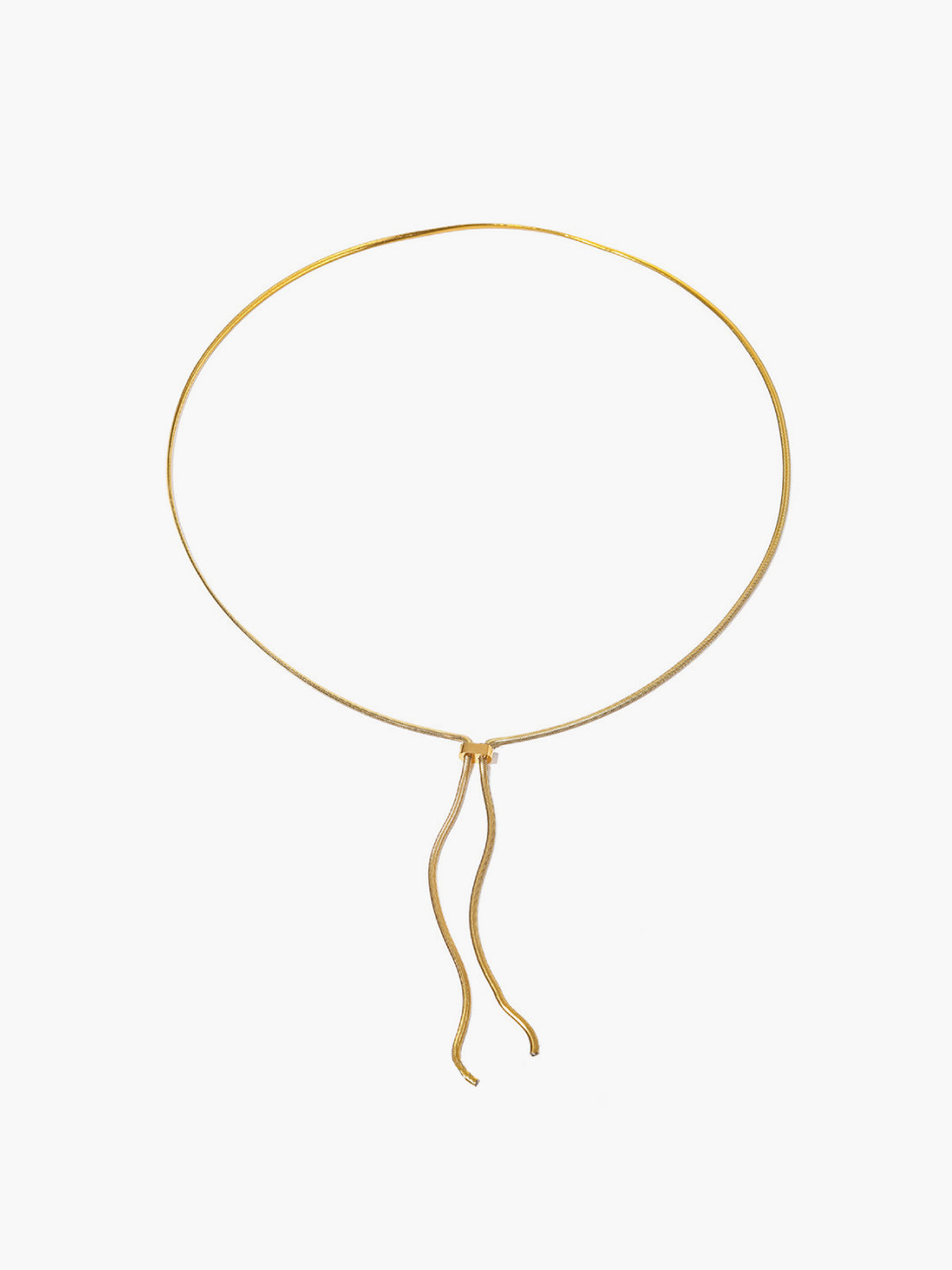 Y Harfi Püsküllü Kolye Altın Rengi Titanyum Çelik