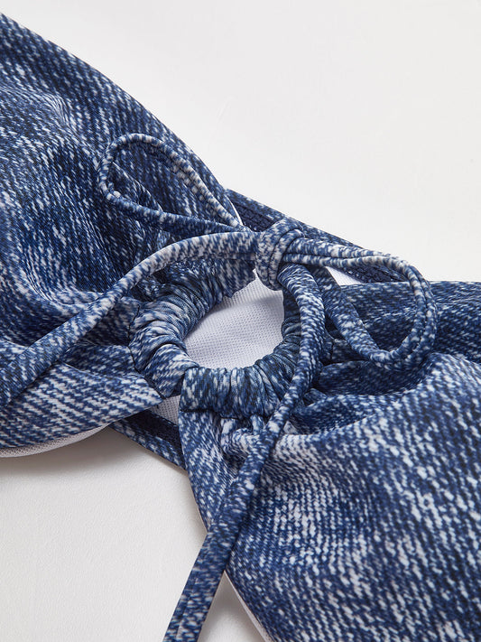 Vintage Straplez Bikini Takımı