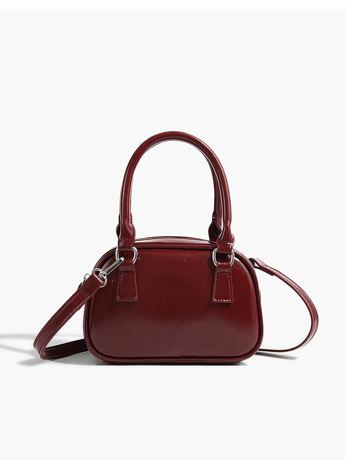 Çok Yönlü Crossbody Üst Saplı Çanta Bordo
