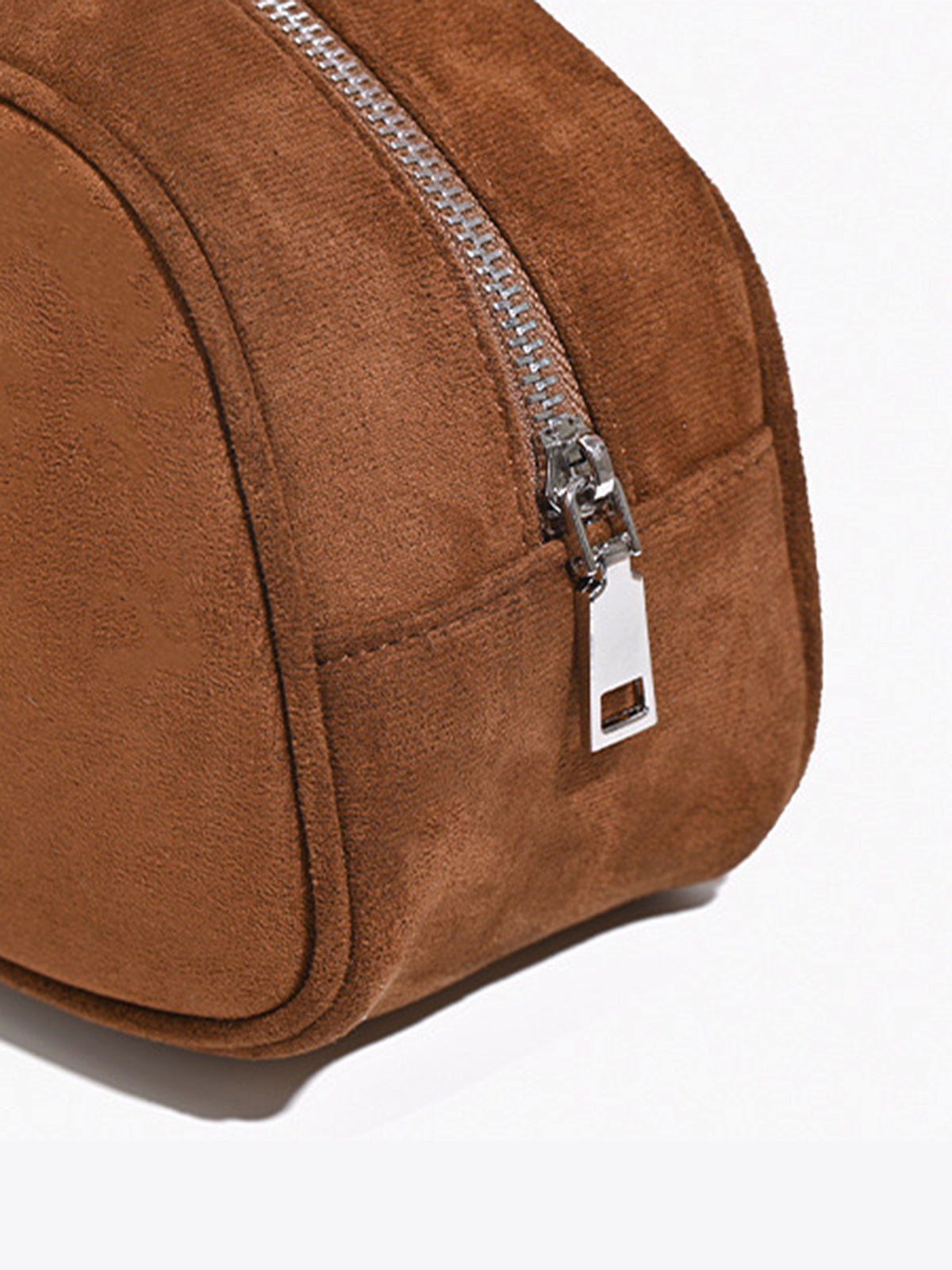 Üst Saplı Baguette Çanta Kahverengi Minimalist