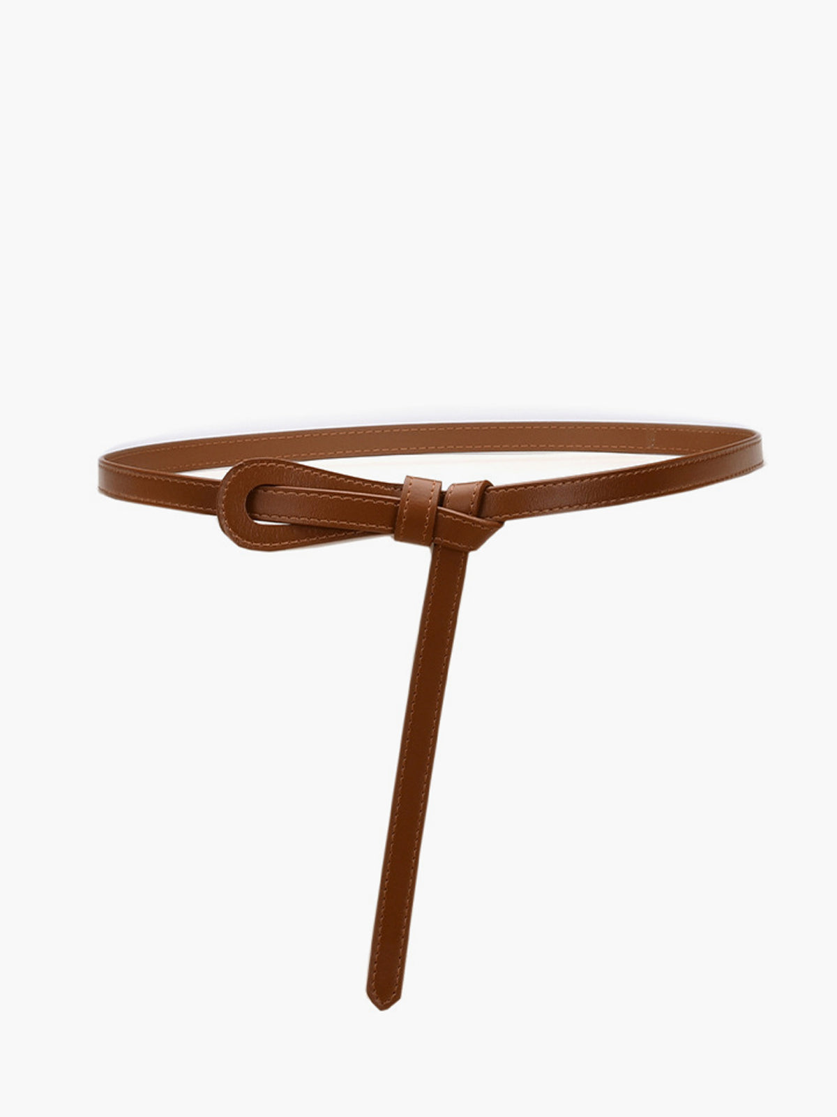 Gerçek Deri Düğümlü İnce Kemer