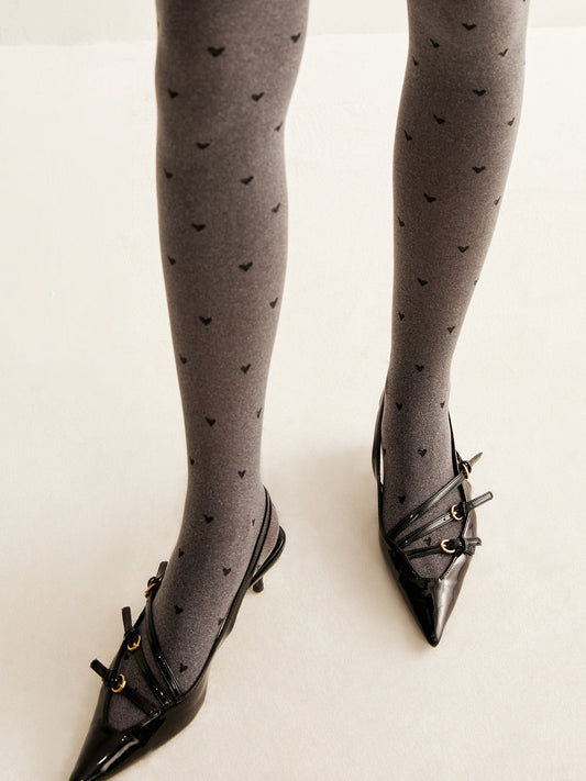 Kare Burun Stiletto Topuk Tokalı Ayakkabılar