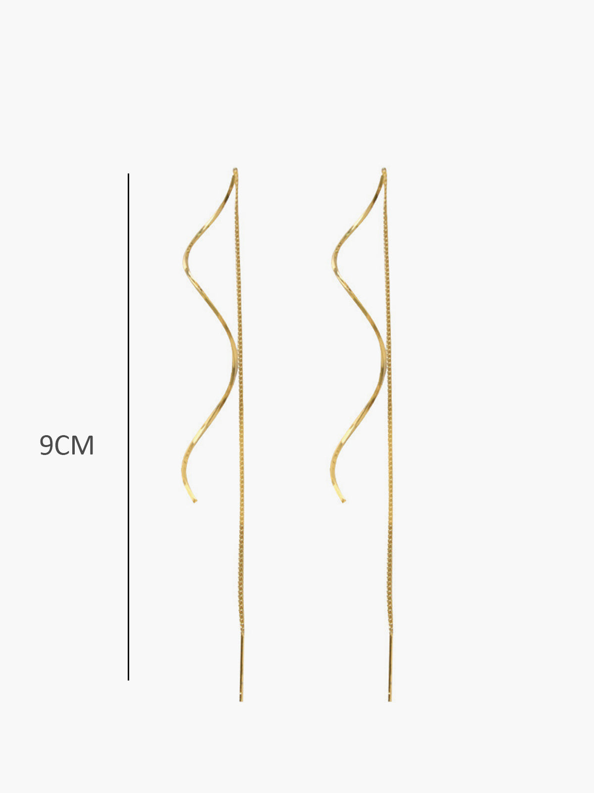 Sarmal Quilling Küpeler Altın Rengi Bakır