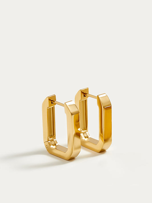 Şık U Şeklinde Minimalist Küpeler