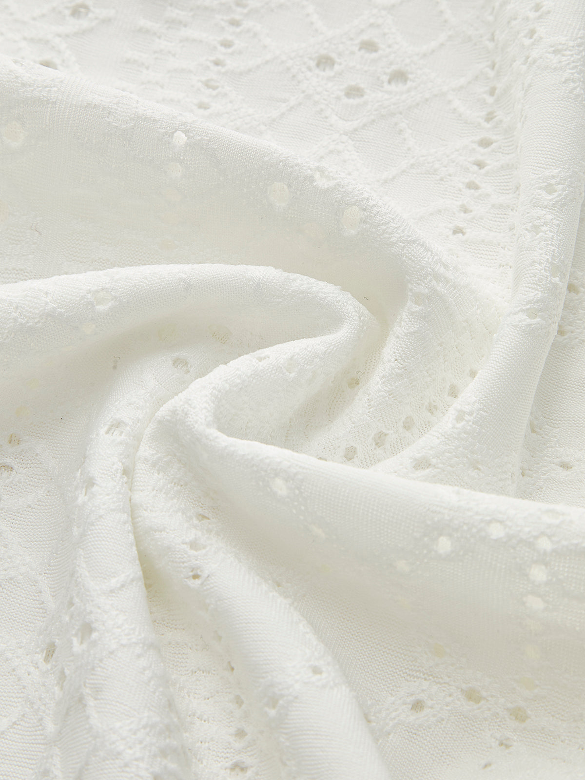 Dik Yaka Yan Fırfırlı Dar Kesim Uzun Kollu Bluz Beyaz