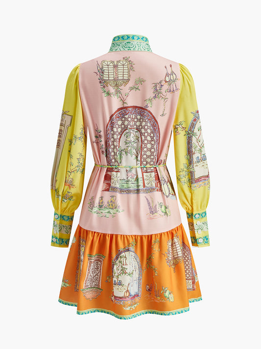 Şık Fiyonklu Elbise ile Modaya Uygun Kemer