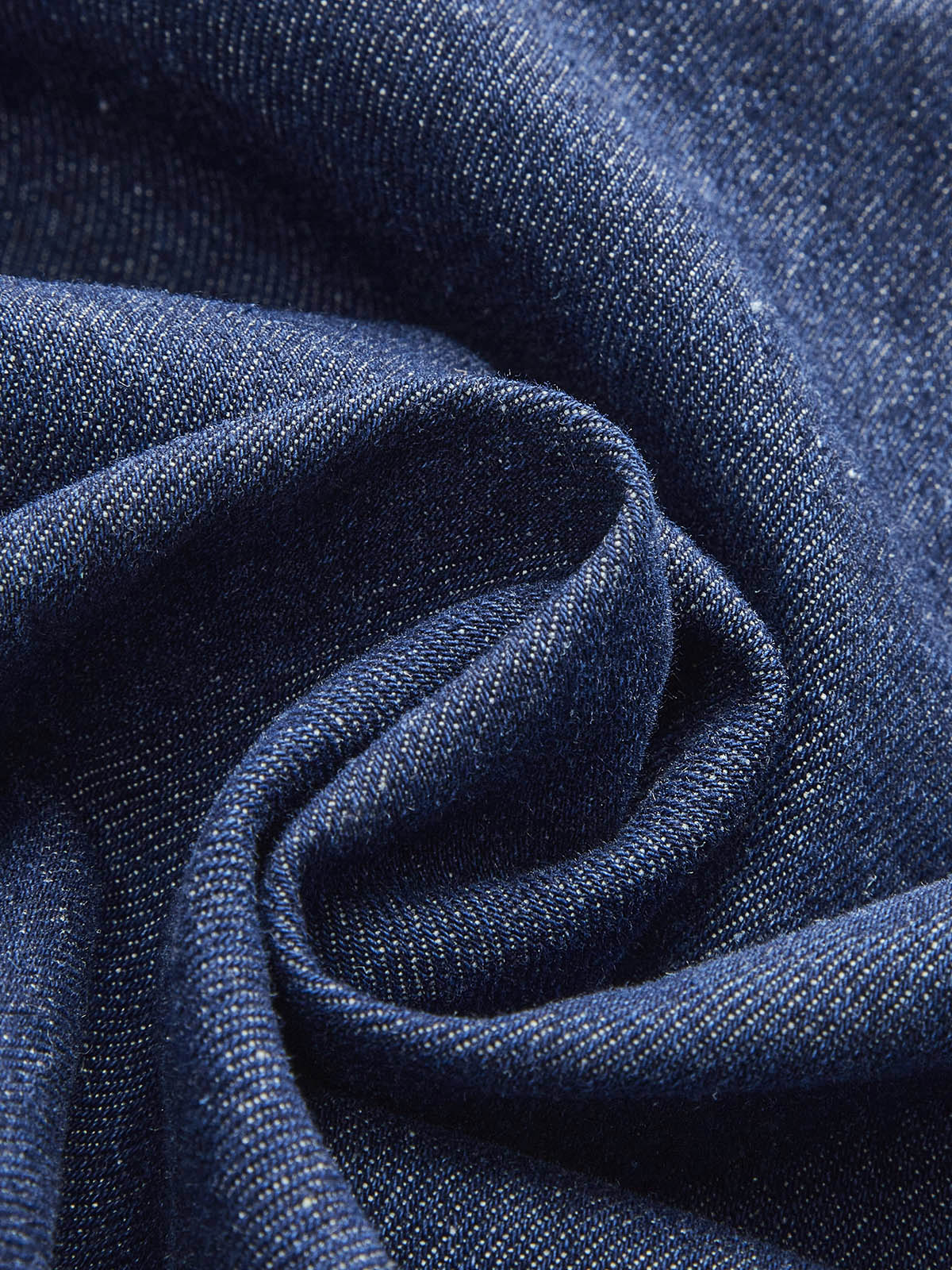 Retro Kot Yelek Mavi Kolsuz V Yaka