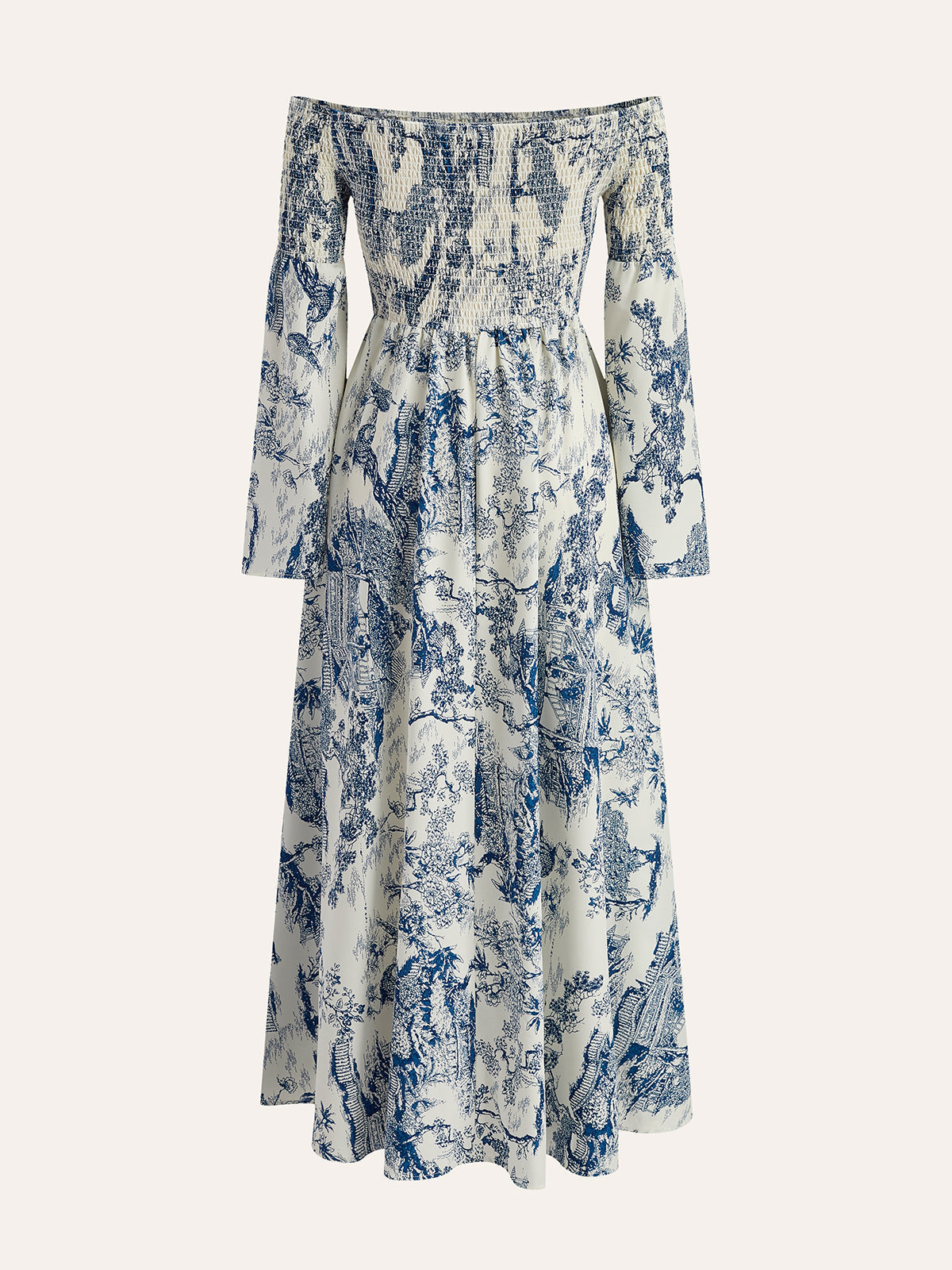 Şık Askısız Elbise, Şık Şirzolu Kollara Sahip