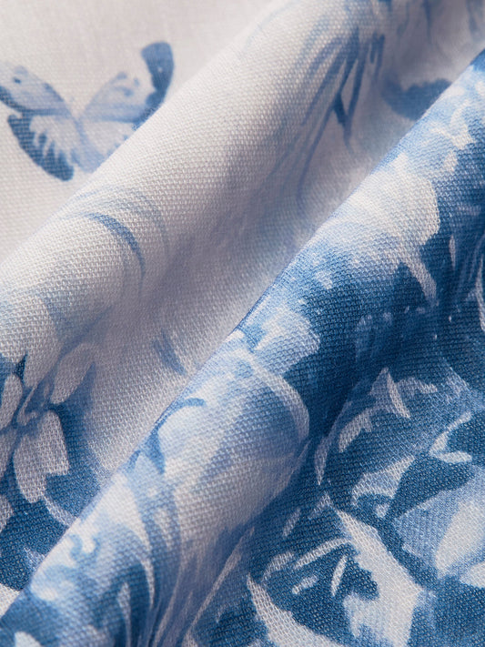 Şık Renk Bloklu Çiçekli Elbise ile Moda Kravat Askılar