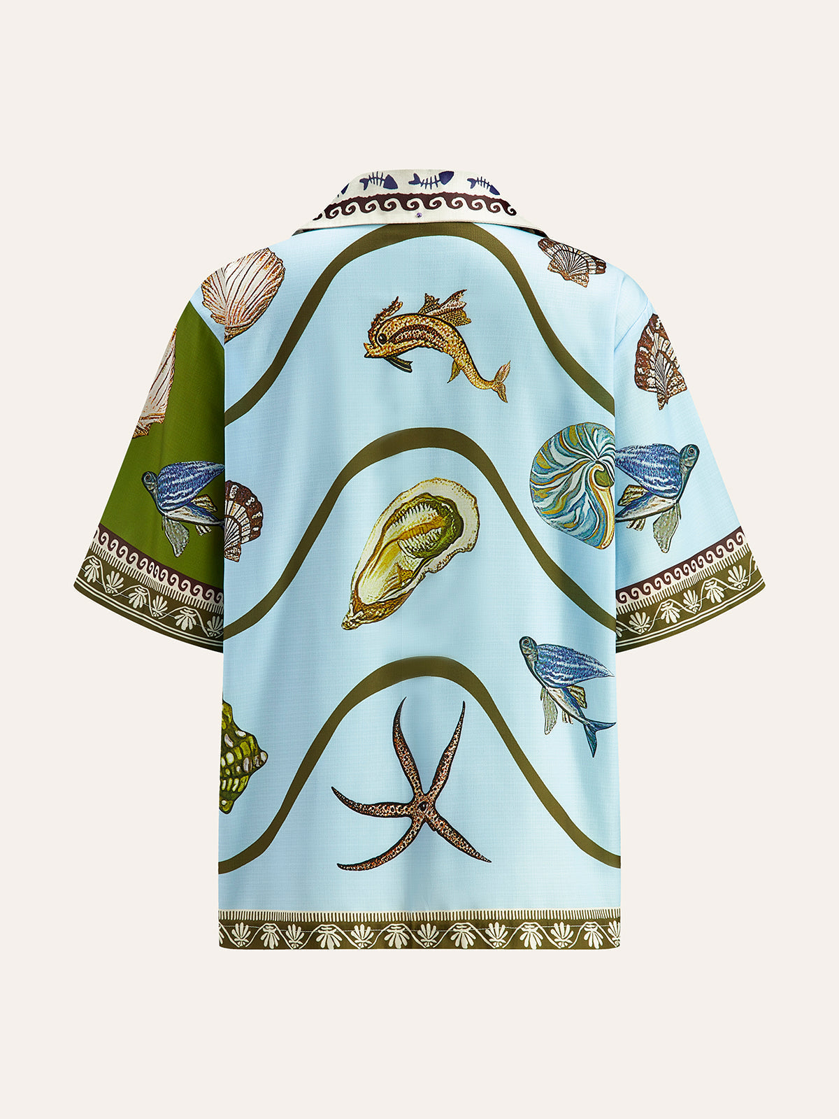 Desenli Gömlek Şortlu Takım Çok Renkli