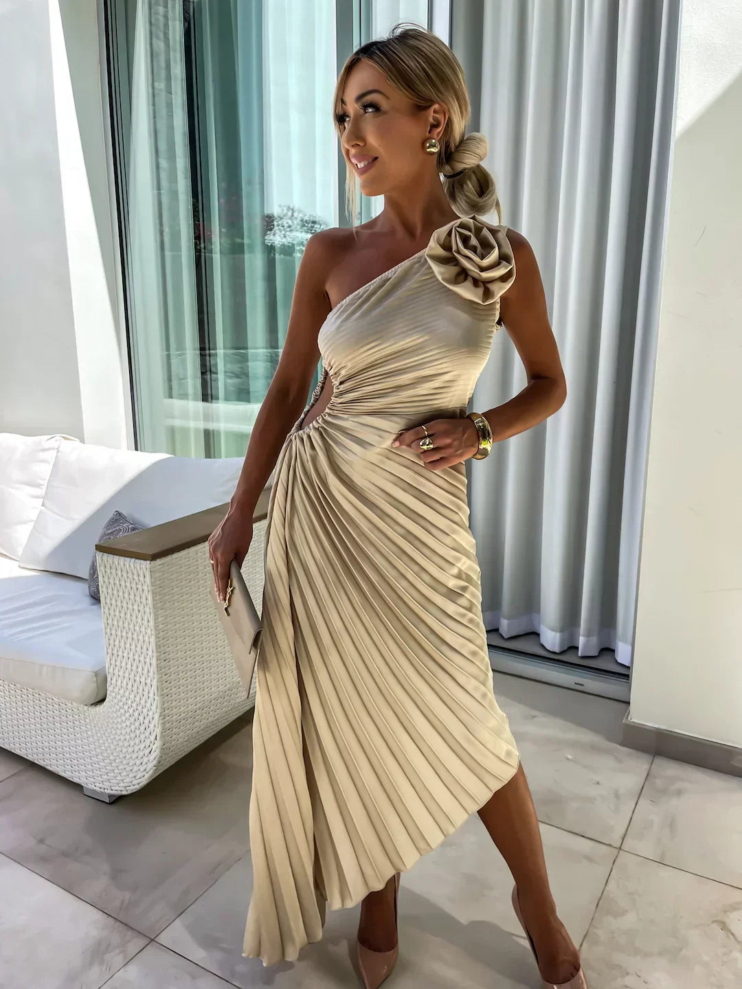 Sophia | Romantik Çiçekli Elbise