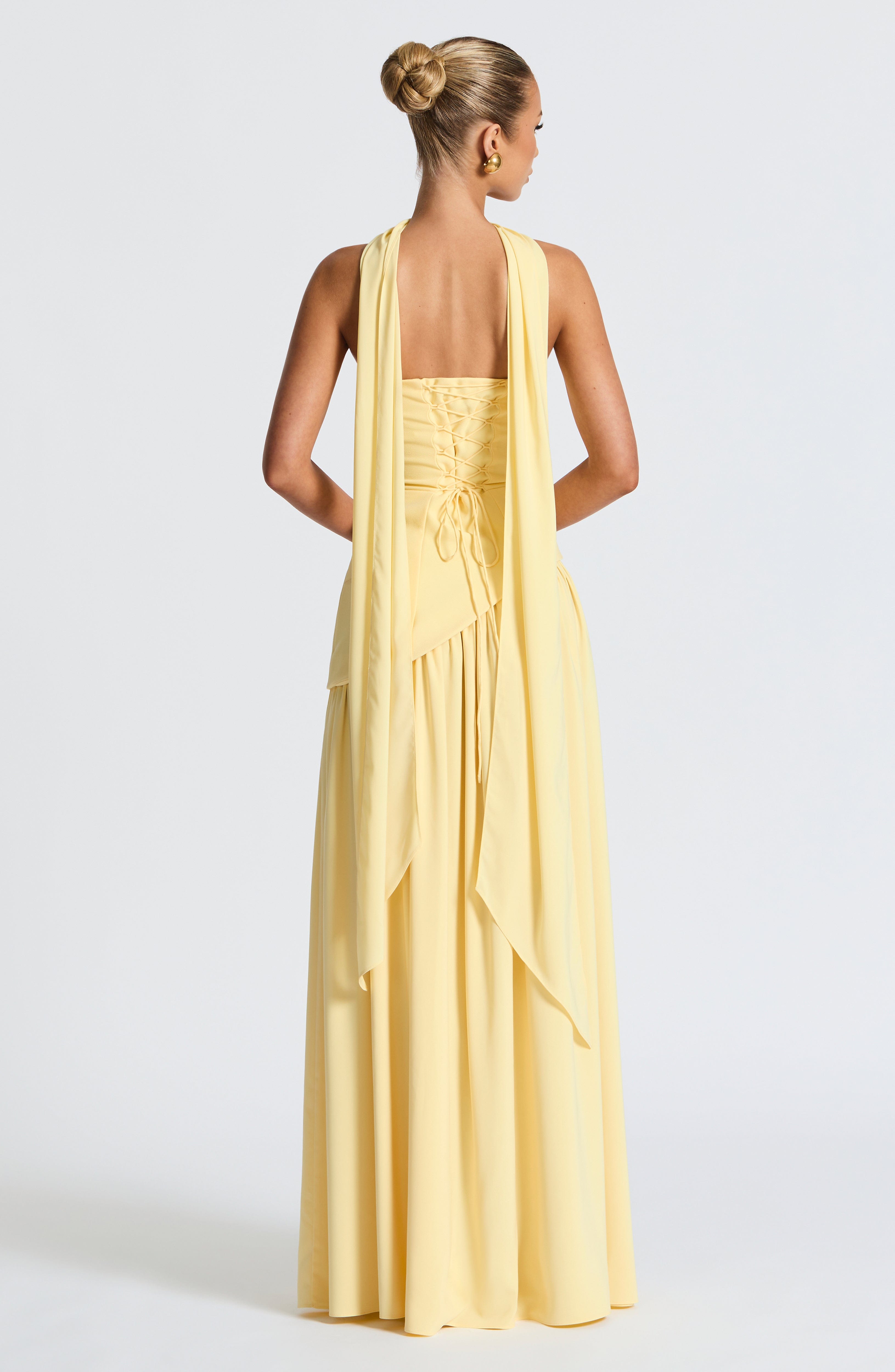 Maliyah Maxi Elbise - Sarı