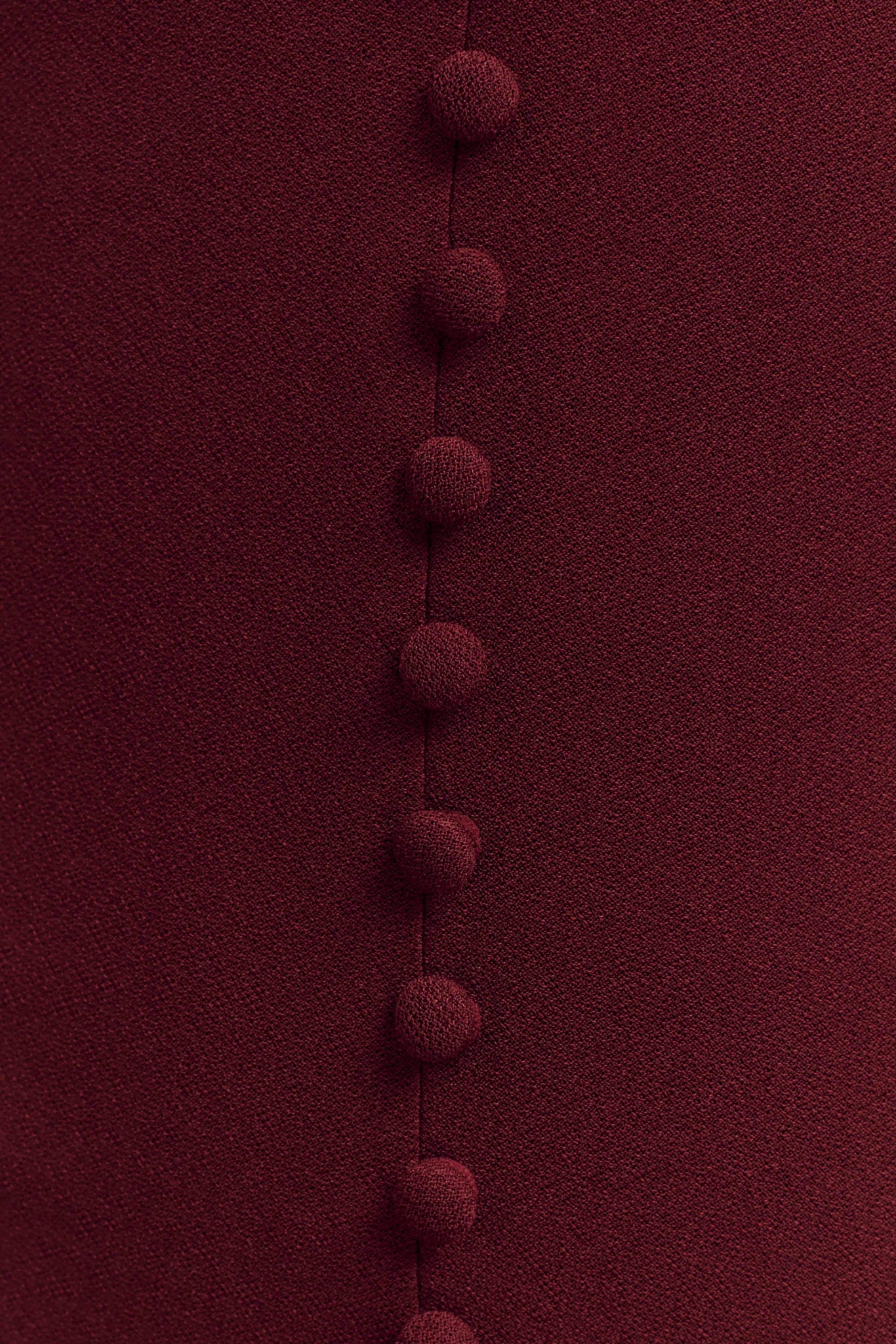 Annita Krep Boyundan Bağlamalı Midi Elbise - Merlot