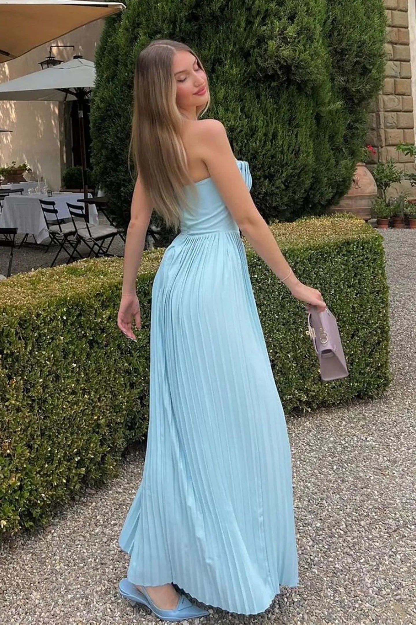 Cora | Straplez Maxi Elbise