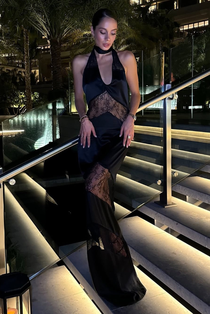 Mira | Dantel Uzun Elbise