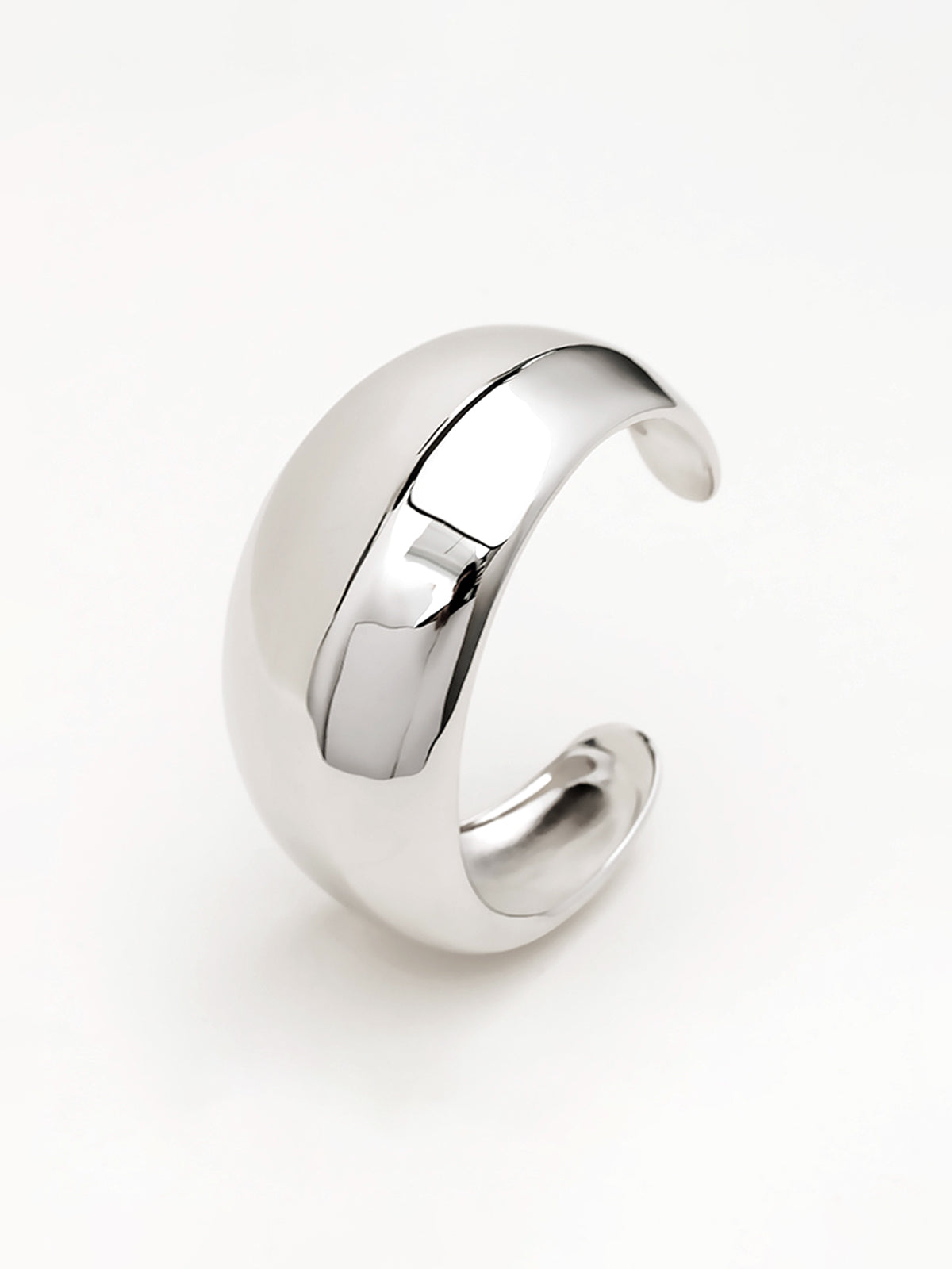 Parlak Sade Yüzük Stili Bileklik Gümüş Alaşım