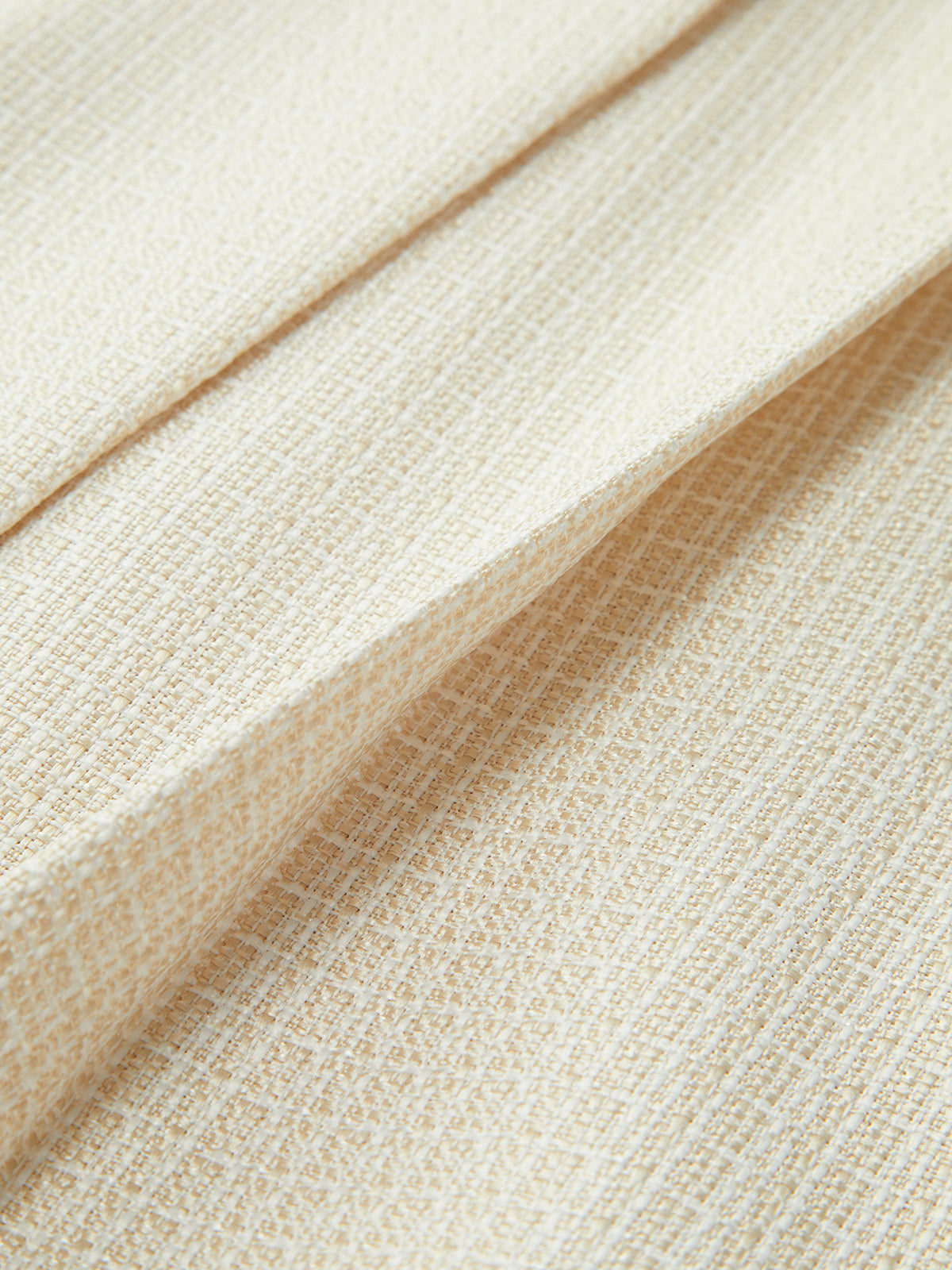 Pileli Straplez Etek Takım Düğmeli Fermuarlı Ekru