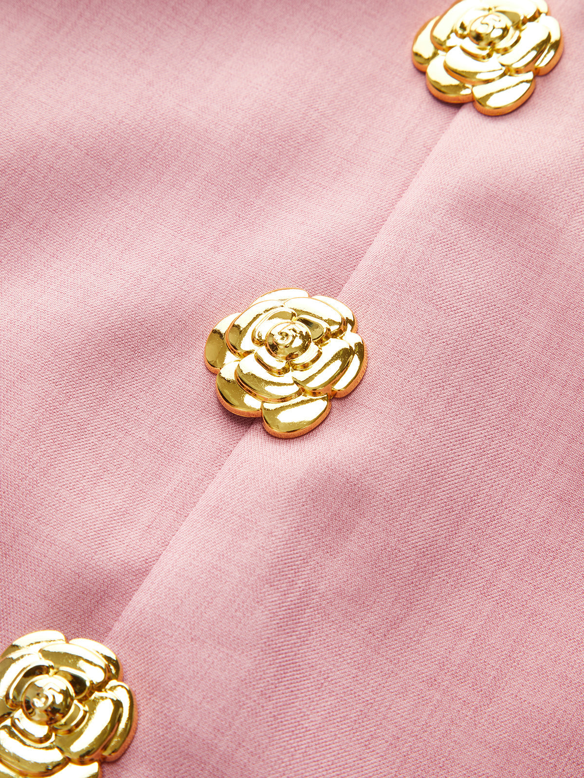 Halter Sırtı Açık Altın Düğmeli Abiye Kısa Elbise