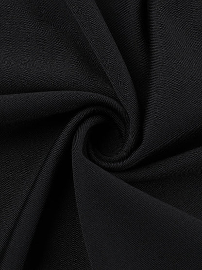 Mock Yaka 3D Çiçek Kesimli Abiye Elbise