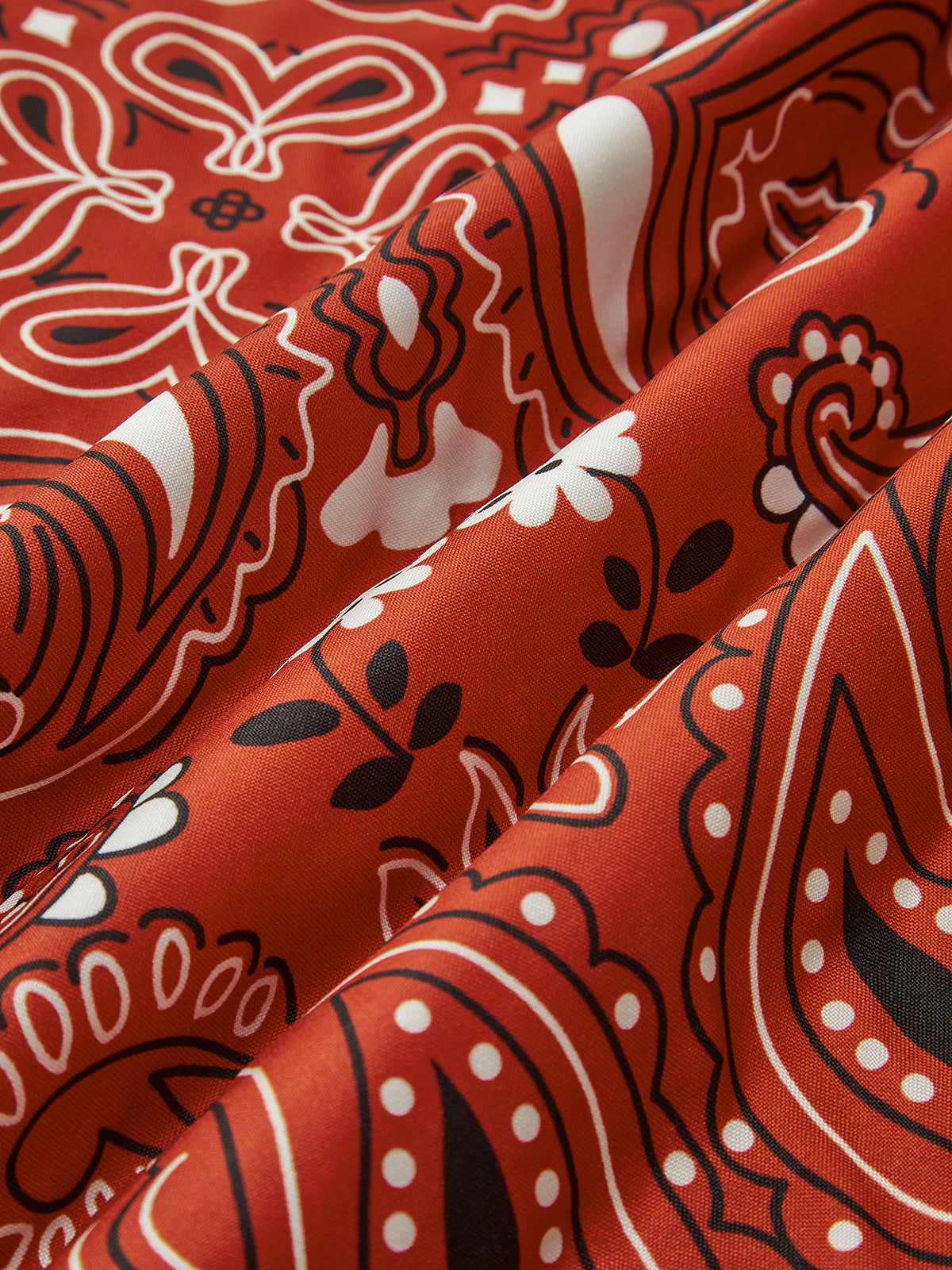 Paisley Baskılı Kravat Önlü Yelek Bordo V Yaka