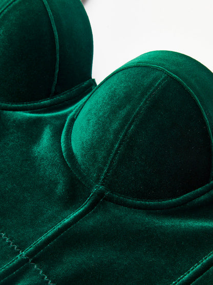 Saten Korse Cami Üst