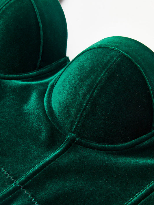 Saten Korse Cami Üst