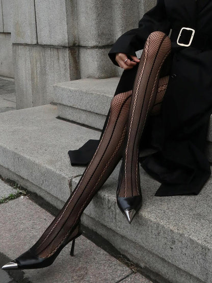 Hollow Şeffaf Yumuşak Dokulu Taytlar