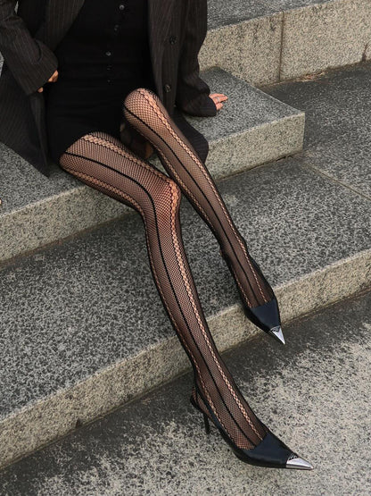 Hollow Şeffaf Yumuşak Dokulu Taytlar