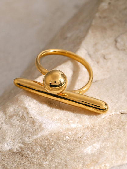 Düzensiz Minimalist Açık Yüzük