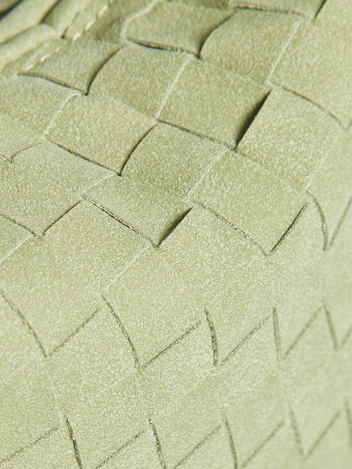 Yuvarlak Dokuma Düğümlü Çanta Haki Minimalist Tasarım