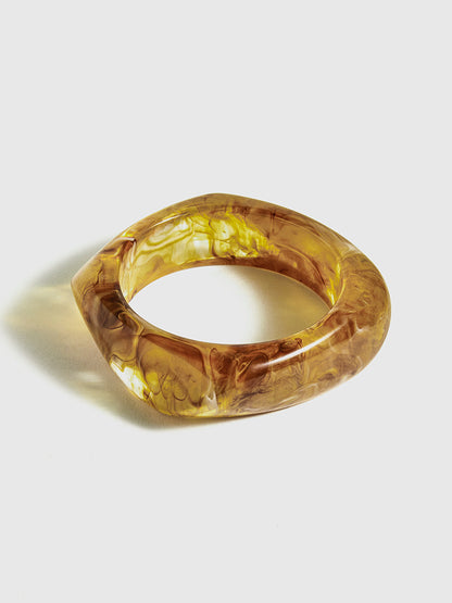 Düzensiz Geniş Kenarlı Akrilik Bilezik