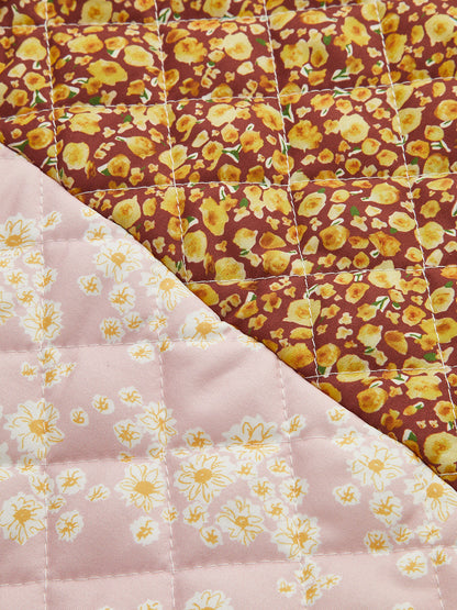 Renkli Baskılı Düğmeli Kış Ceketı