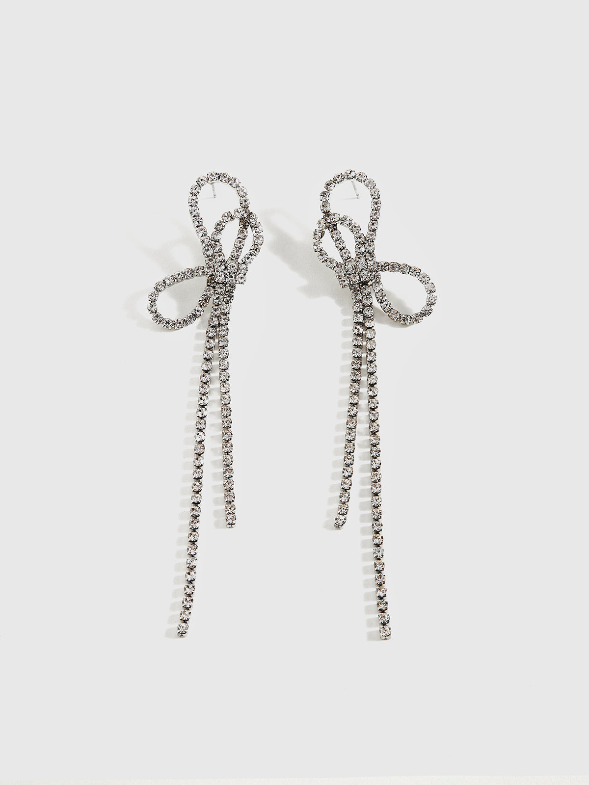 Stras Taşlı Kemer Püskül Küpe Altın Uzun Model