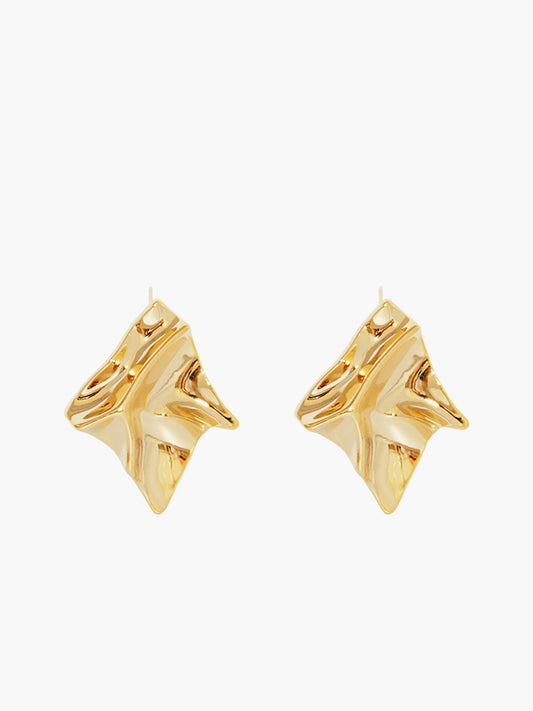 Minimalist Plise Küpe