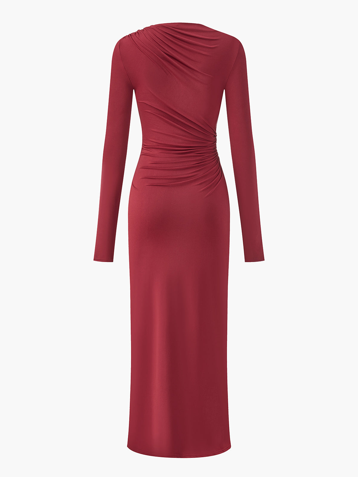 Şık Dökümlü Jersey Bodycon Abiye Elbise