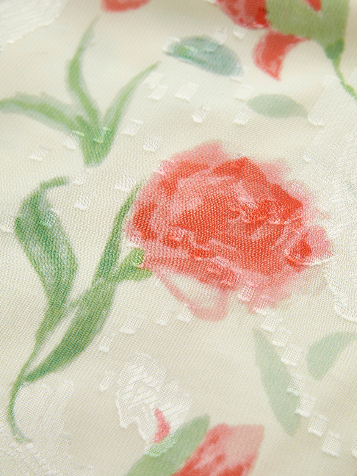 Çiçekli Fırfırlı Midi Elbise Düğme Detaylı Çok Renkli