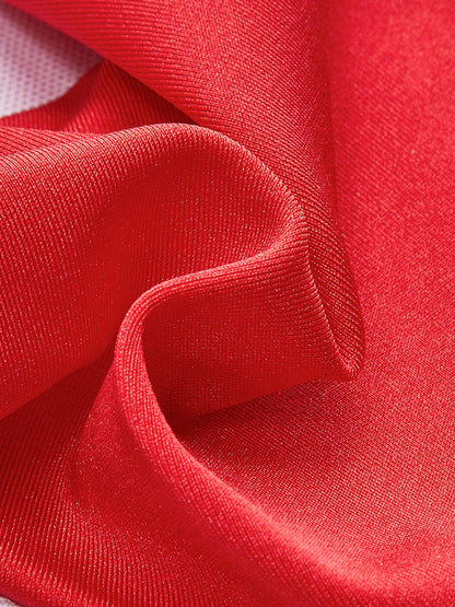 Şık Metal Aksesuarlı Fiyonk Bandeau Bikini