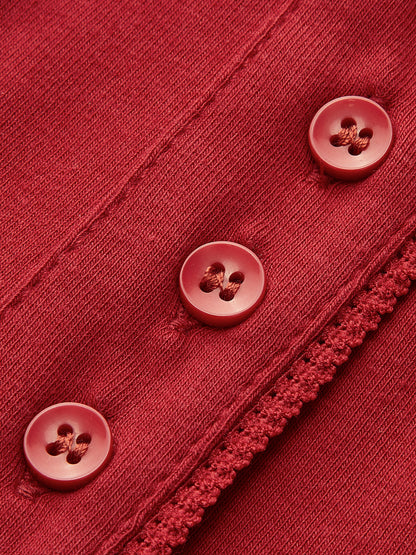 Şık Çiçek Desenli Pileli Düğmeli Elbise