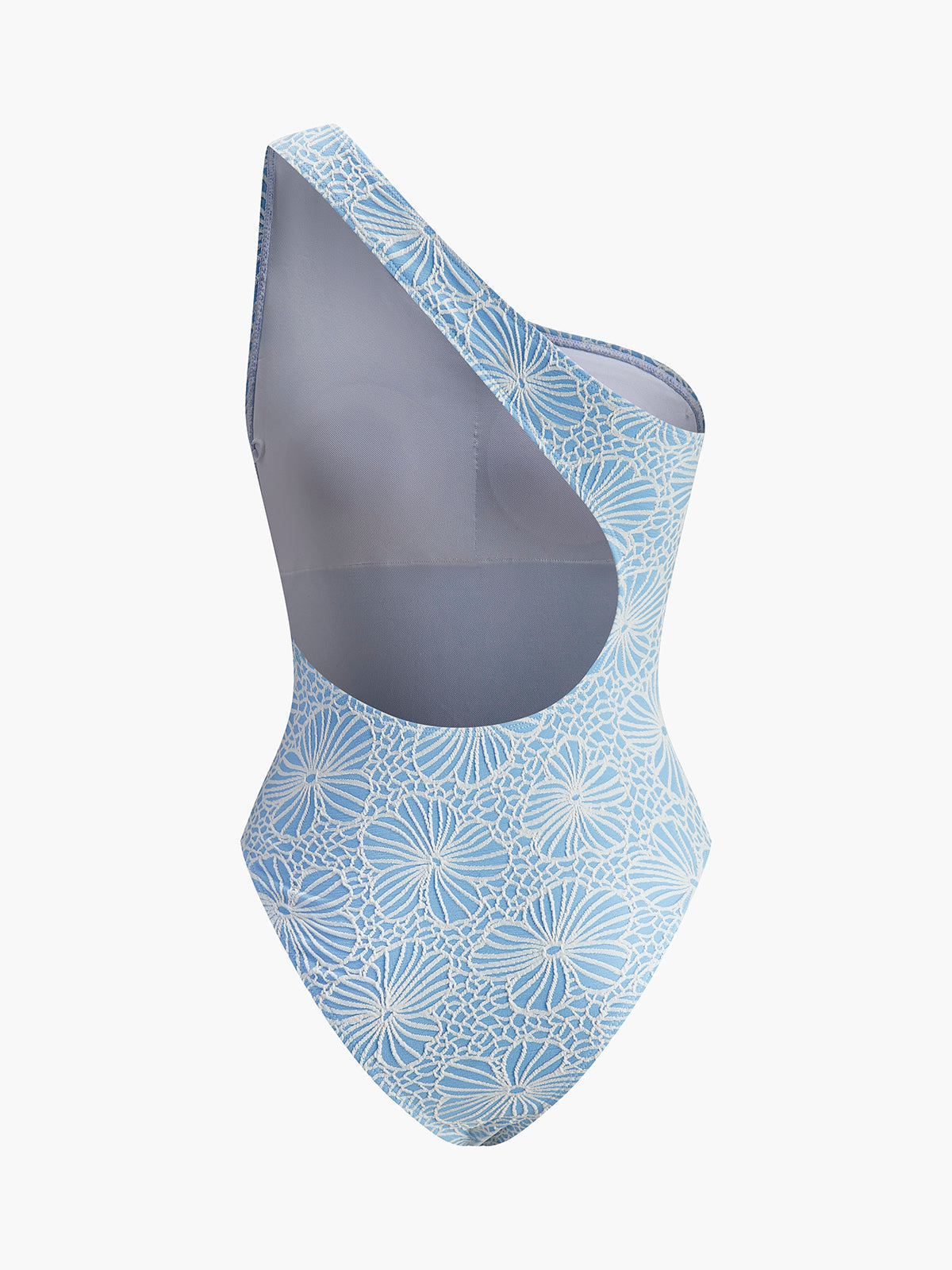 Şık Asimetrik Dantel Kesim Sırt Monokini