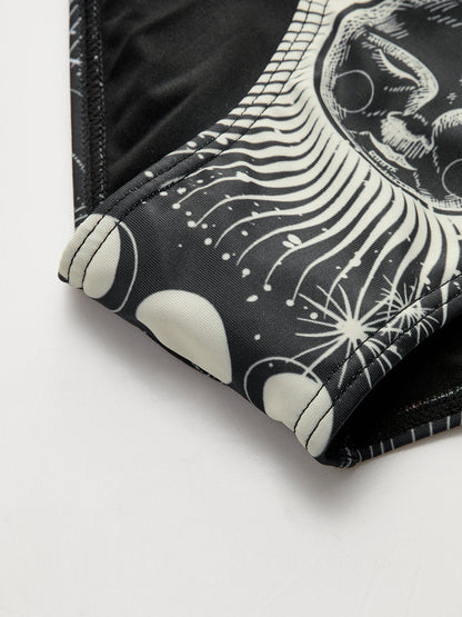 Gökyüzü Temalı Halter Bikini Takımı