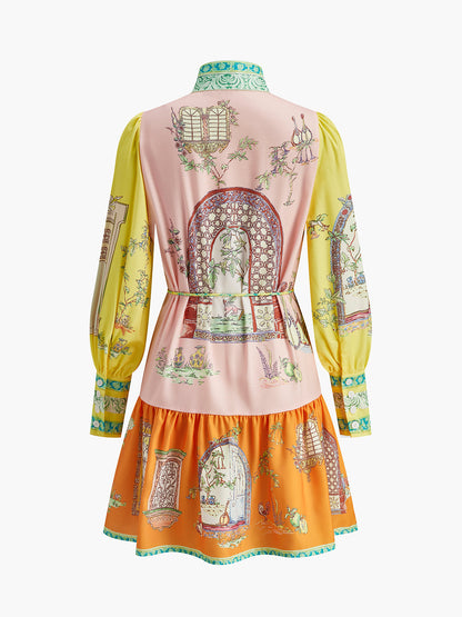 Şık Fiyonklu Elbise ile Modaya Uygun Kemer