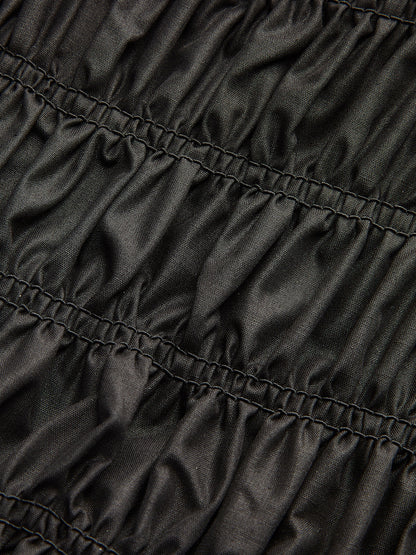 Şık Bağcıklı Trendy Şirret Elbise