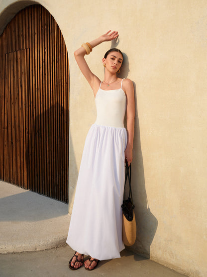 Şık Balon Etek Askılı Elbise ile Kusursuz Bir Görünüm