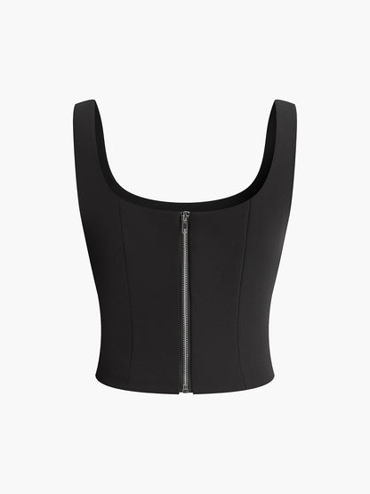 Şık Çiçekli Kristal Arkadan Fermuarlı Bluz