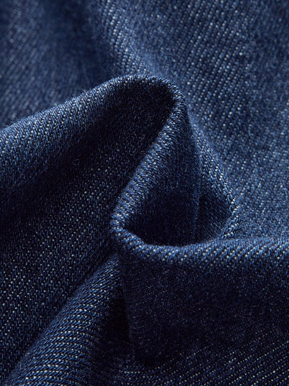 Şık Denim Kısa Takım Trendy Cep Detayı ile