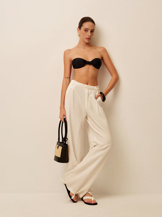 Şık Düğümlü Bandeau Bikini Takımı