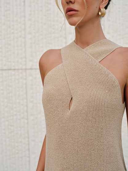 Şık Askılı Çapraz Yaka Atlet