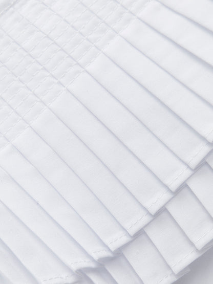 Şık Fırfırlı V Yaka Üst, Şık Düğme Detaylarıyla