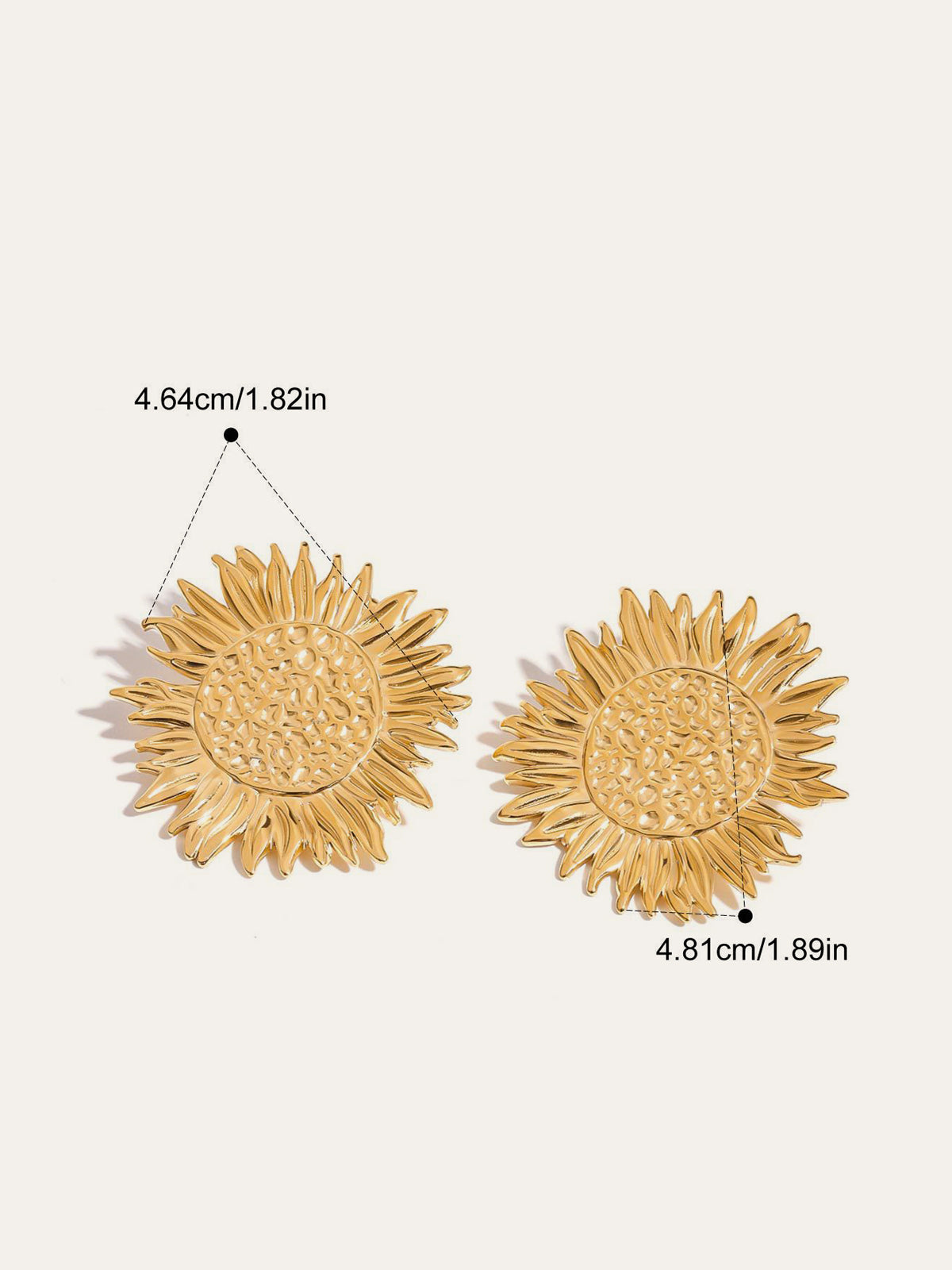 Işıltılı Ayçiçeği Küpeleri ile Zarafet Katın
